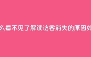 qq访客怎么看不见了(解读QQ访客消失的原因，如何解决)