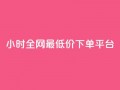 24小时全网最低价下单平台,快手10000播放免费 - dy自助下单软件 - 一元秒杀