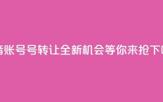 抖音账号75号转让：全新机会等你来抢