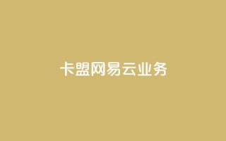 卡盟网易云业务 - 卡盟推出全新网易云服务，助力音频业务发展~