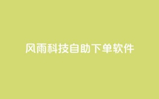 风雨科技自助下单软件,qq超级会员卡盟平台 - 点卡卡盟平台 - 风雨科技24小时自助下单