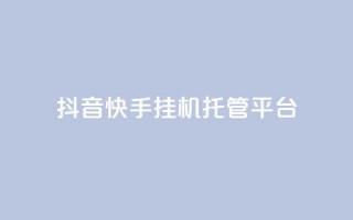 抖音快手挂机托管平台 - 快手抖音挂机托管平台合集-高效节省时间!