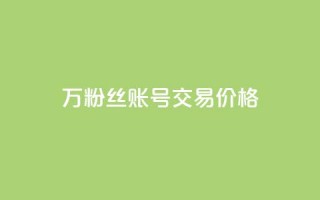 30万粉丝账号交易价格 - 30万粉丝账号交易价格揭秘：惊人价值引爆市场！~