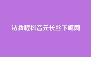 QQ钻教程2024 - 抖音1元长1000丝