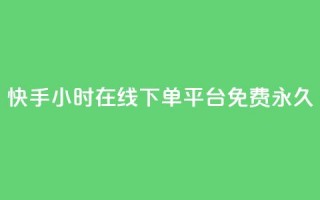 快手24小时在线下单平台免费永久,qq访客10000只需2毛 - 快手业务区免费 - ks双击服务