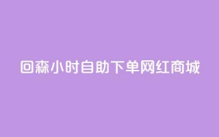 回森24小时自助下单网红商城 - 24小时自助下单网红商城——回森，为你的网红商品采购提供便捷服务!