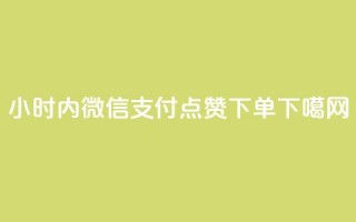 24小时内微信支付，点赞下单