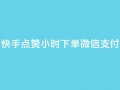 快手点赞24小时下单微信支付,QQ空间动态访问不算访客 - 网红助手点赞 - 点卡卡盟平台