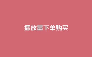 播放量下单购买 - 购买播放量下单：如何提高视频播放量？。