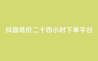 抖音低价二十四小时下单平台,dy赞24小时下单平台退款 - ks免费业务平台 - 全网辅助最低货源网