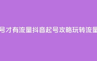 抖音怎么起号才有流量 - 抖音起号攻略：玩转流量技巧！