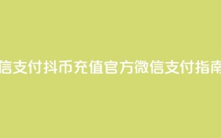 抖币充值中心官网微信支付 - 抖币充值官方微信支付指南助您轻松充值!