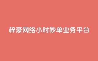 梓豪网络24小时秒单业务平台 - 梓豪网络推出全天候秒单服务平台，快速便捷助力业务发展!