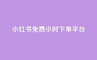 小红书免费24小时下单平台 - 小红书24小时免费订单通道！