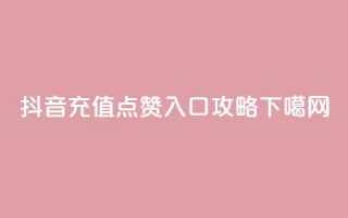 抖音充值点赞入口攻略