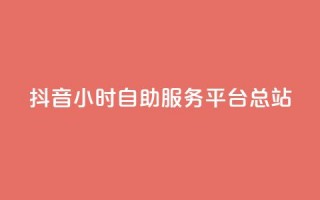 抖音24小时自助服务平台总站 - 抖音自助服务平台总站24小时全天候提供服务~