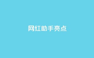 网红助手app亮点,ks业务推广 - 空间访客量0.1元一万 - 快手3元1000粉