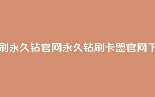 卡盟刷永久钻官网(永久钻刷卡盟官网)