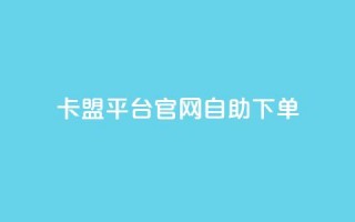 卡盟平台官网自助下单 - 卡盟平台官网便捷自助下单指南!