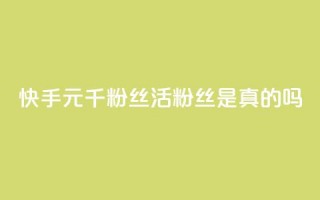 快手1元1000千粉丝活粉丝是真的吗,快手24小时秒单业务网 - 抖音快手买z的网站 - 快手24小时下单平台最低价