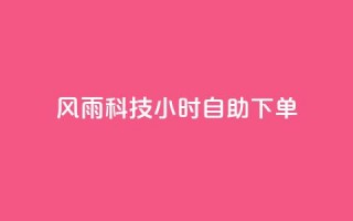 风雨科技24小时自助下单,抖音怎么样能涨粉快一点 - 24小时低价下单平台抖音 - qq空间浏览量刷的软件