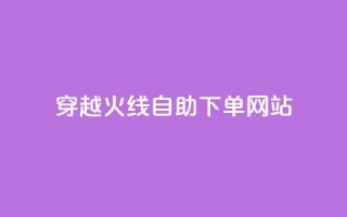 穿越火线自助下单网站 - 穿越火线自助下单平台推荐与使用指南。