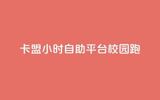 卡盟24小时自助平台校园跑 - 24小时自助卡盟平台助力校园跑~