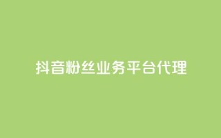 抖音粉丝业务平台代理 - 抖音粉丝业务平台代理 - 提升你的粉丝量!