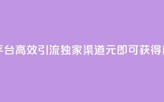 1元1000粉 下单平台 - 高效引流，独家渠道，1元即可获得1000真粉！!