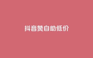 抖音赞自助低价 - 获取抖音点赞服务，价格优惠自助操作！