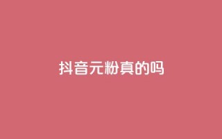 抖音1元1000粉真的吗 - 抖音1元1000粉是否可信？深度解析！!