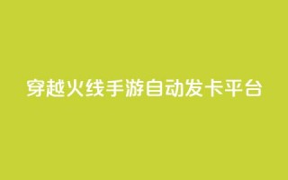 穿越火线手游自动发卡平台,抖音怎样拉粉丝 - ks业务在线下单平台 - 秒钻卡盟在线自助下单