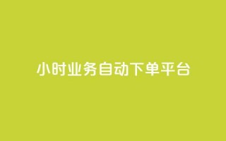 24小时业务自动下单平台 - 自动下单平台助力您的业务24小时发展!