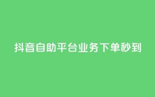 抖音自助平台业务下单秒到,卡盟自助下单24小时 - 自助QQ业务 - 低价抖音币充值