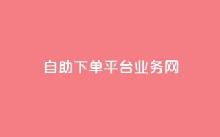 自助下单平台业务网 - 智能自助下单平台助力业务提升与效率优化!