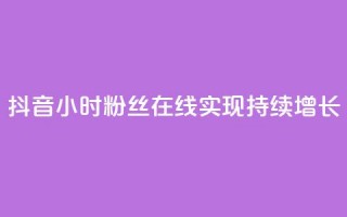 抖音24小时粉丝在线，实现持续增长