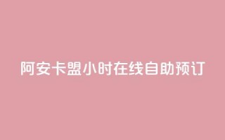 阿安卡盟24小时在线自助预订