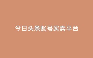 今日头条账号买卖平台 - 今日头条账号交易平台详解及风险分析！