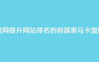 黑马卡盟网 - 提升网站排名的利器——黑马卡盟网!