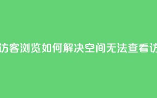 qq空间怎么看不了访客浏览 - 如何解决QQ空间无法查看访客的问题~