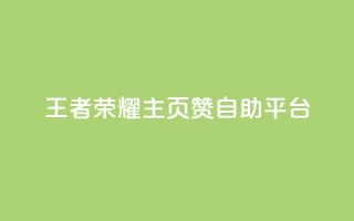 王者荣耀主页赞自助平台 - 王者荣耀赞自助平台-打造你的游戏荣耀~