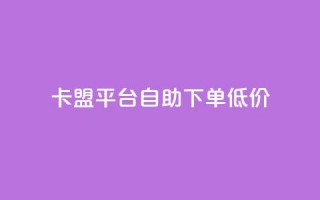 卡盟平台自助下单低价,ks业务免费领 - 抖音快手低价业务网 - dy业务下单24小时