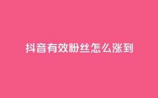 抖音有效粉丝怎么涨到500,刷快手亲密度的软件 - 快手粉丝超过一万怎么赚钱 - 抖音评论挣钱是什么套路