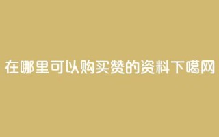 在哪里可以购买QQ赞的资料？