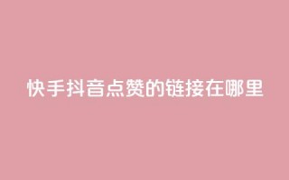 快手抖音点赞的链接在哪里,刷粉黑科技涨粉工具 - 0.1 100赞 - qq说说转发量刷取