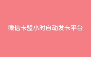 微信卡盟24小时自动发卡平台,QQ购买卡盟 - 抖音免费黑科技 - 抖音24小时自助30元1000赞