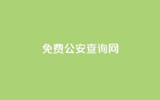 免费公安查询网 - 便捷公安信息查询平台介绍。