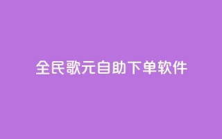 全民K歌1元1000自助下单软件 - 全民K歌1元1000自助下单软件，让你快速享受高品质音乐乐趣~