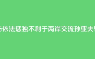 大陆依法惩“独”不利于两岸交流？孙亚夫驳斥