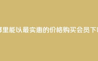 在哪里能以最实惠的价格购买QQ会员